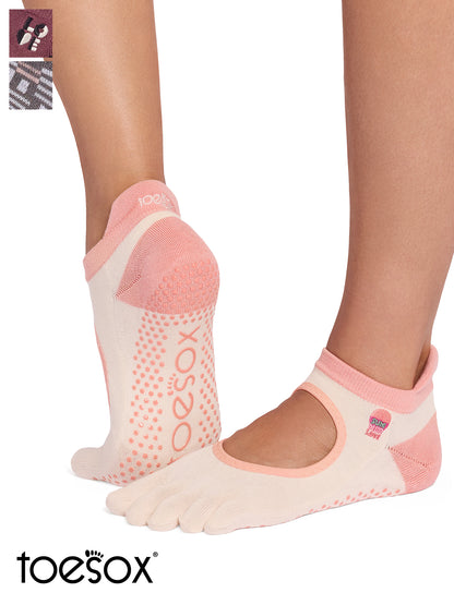 [ToeSox] Bellarina Ultra Fine Knit ベラリナ ウルトラファインニット（Full-Toe／つま先あり） グリップ ソックス ／ ヨガ ピラティス 滑り止め付 靴下 26SS_D3