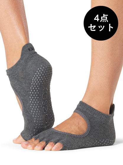 [ToeSox] Bellarina Full-Toe Grip Socks / Yoga Pilates Anti-Slip Socks 24FW_D3