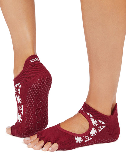 [ToeSox] Bellarina ベラリナ（Half-Toe／つま先なし） グリップ ソックス ／ ヨガ ピラティス 滑り止め付 靴下 25FW_D2