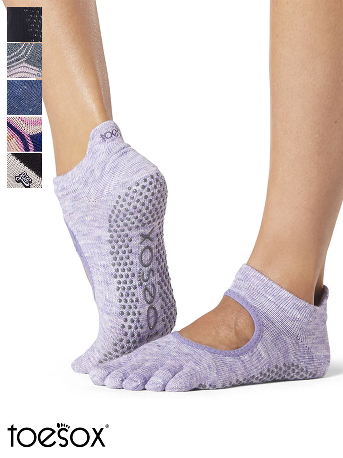 [ToeSox] Bellarina Half-Toe Grip Socks / Yoga Pilates Anti-Slip Socks 24FW_D3