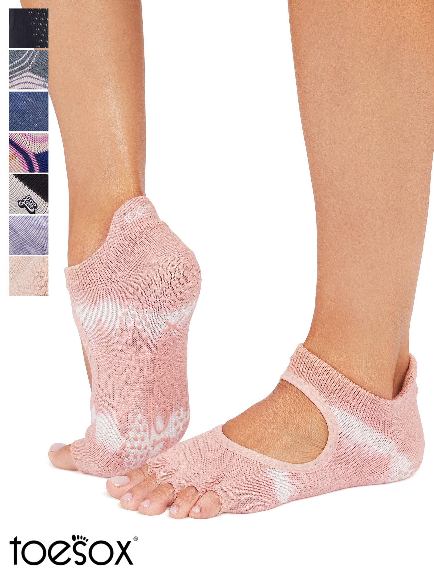 [ToeSox] Bellarina ベラリナ（Half-Toe／つま先なし） グリップ ソックス ／ ヨガ ピラティス 滑り止め付 靴下 25FW_D2