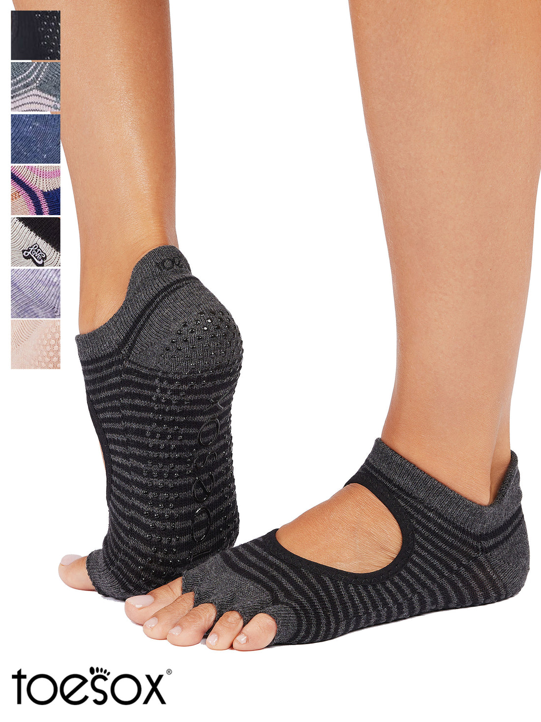 [ToeSox] Bellarina Half-Toe Grip Socks / Yoga Pilates Anti-Slip Socks 24FW_D3