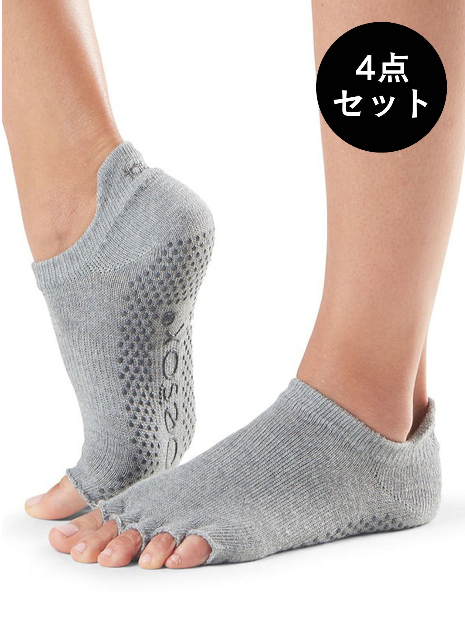 [ToeSox] Low Rise (Full-Toe) Grip Socks / Yoga Pilates Anti-Slip Socks 24FW_D3