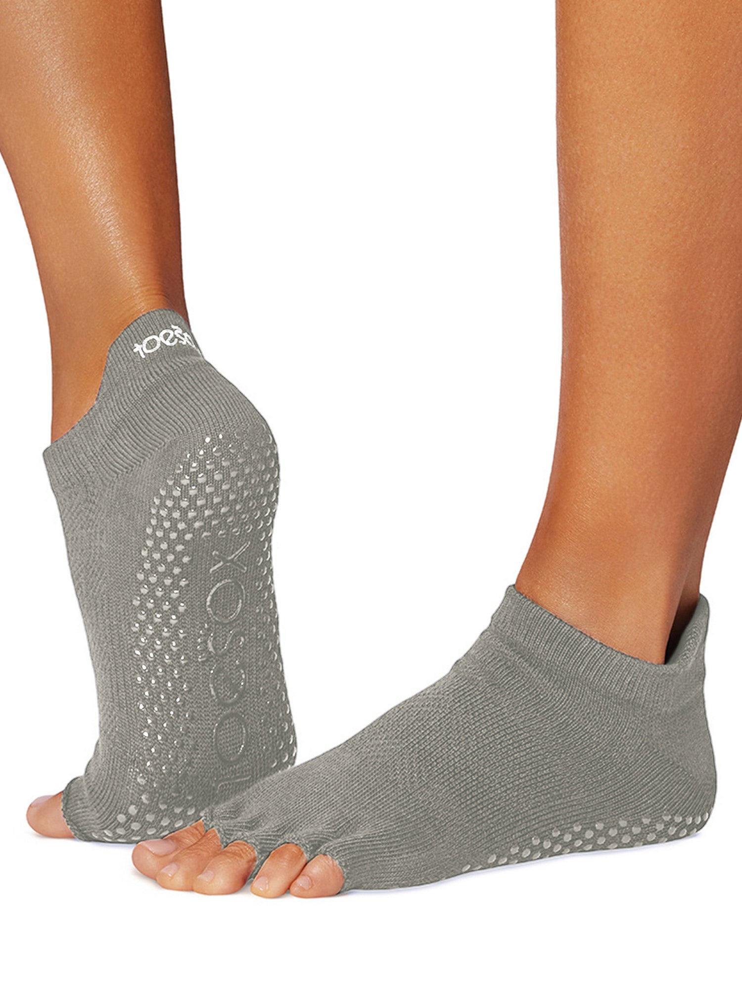 [ToeSox] Low Rise ローライズ（Half-Toe／つま先なし） グリップ ソックス ／ ヨガ ピラティス 滑り止め付 靴下 25FW_D1
