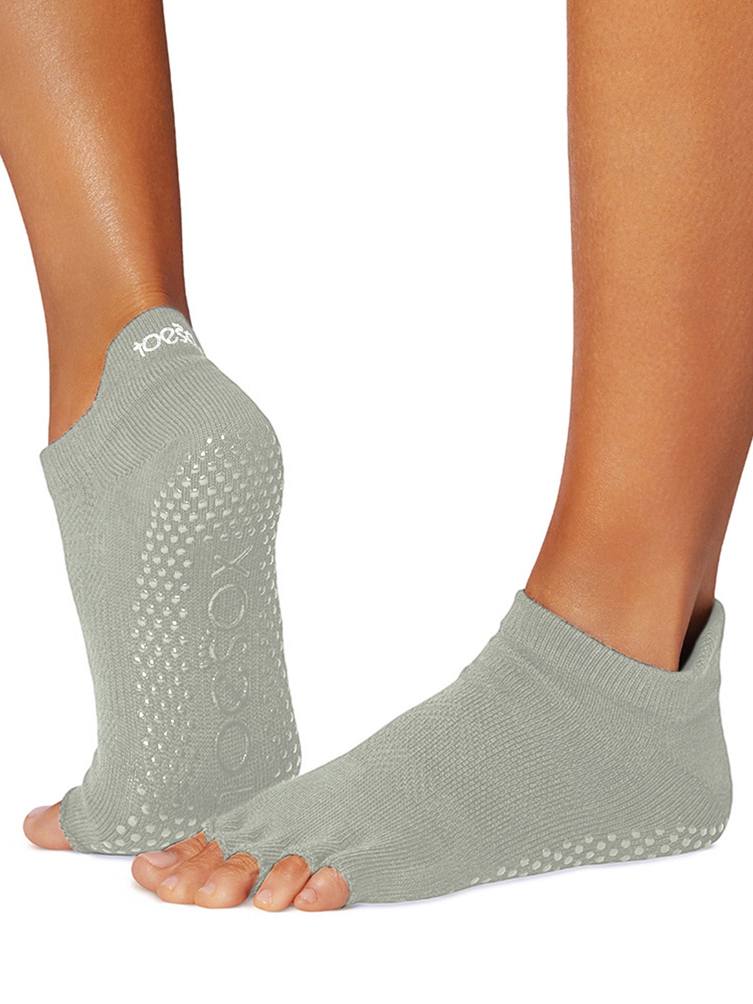 [ToeSox] Low Rise ローライズ（Half-Toe／つま先なし） グリップ ソックス ／ ヨガ ピラティス 滑り止め付 靴下 25FW_D1