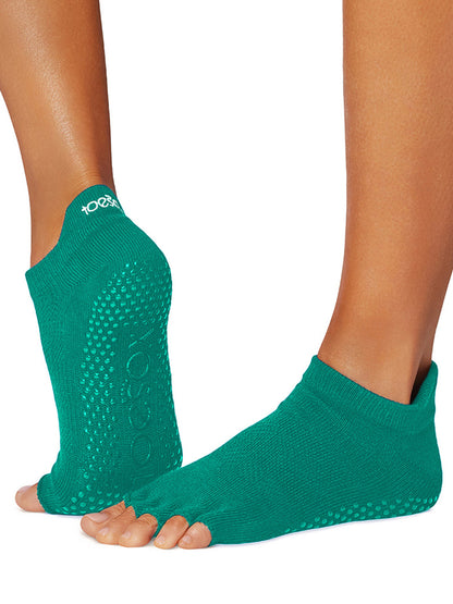 [ToeSox] Low Rise ローライズ（Half-Toe／つま先なし） グリップ ソックス ／ ヨガ ピラティス 滑り止め付 靴下 25FW_D1