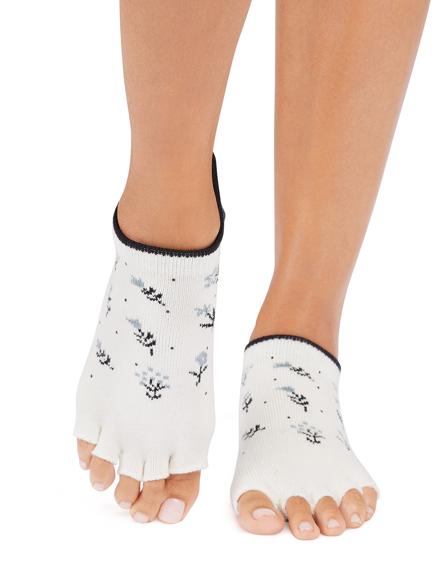 [ToeSox] Low Rise ローライズ（Half-Toe／つま先なし） グリップ ソックス ／ ヨガ ピラティス 滑り止め付 靴下 25FW_D1