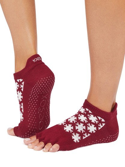 [ToeSox] Low Rise (Half-Toe) Grip Socks / Yoga Pilates Anti-Slip Socks 24FW_D3