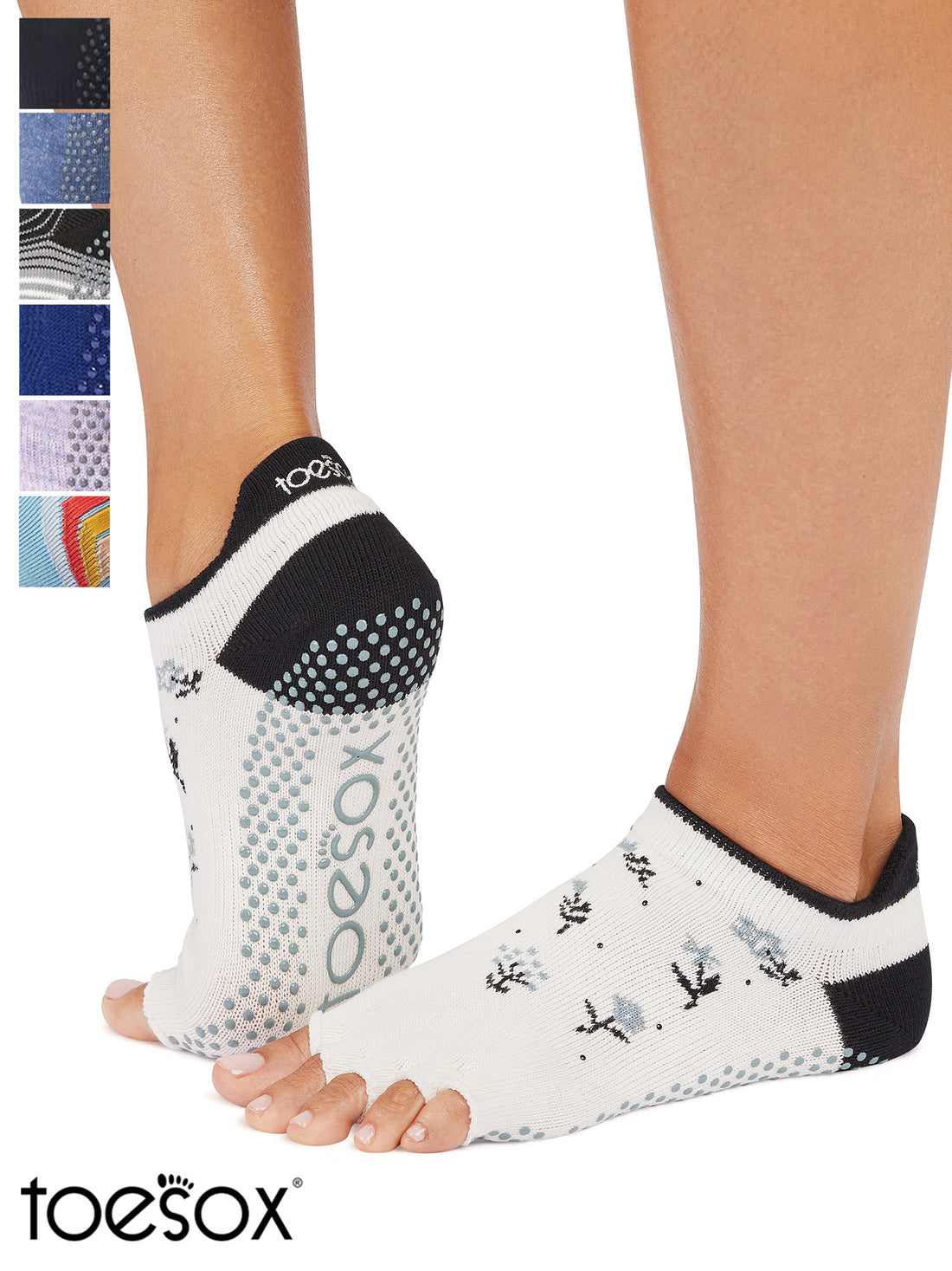 [ToeSox] Low Rise (Half-Toe) Grip Socks / Yoga Pilates Anti-Slip Socks 24FW_D3