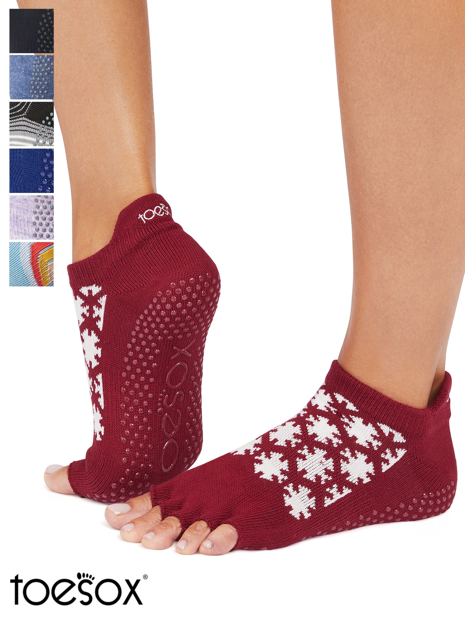 [ToeSox] Low Rise (Half-Toe) Grip Socks / Yoga Pilates Anti-Slip Socks 24FW_D3