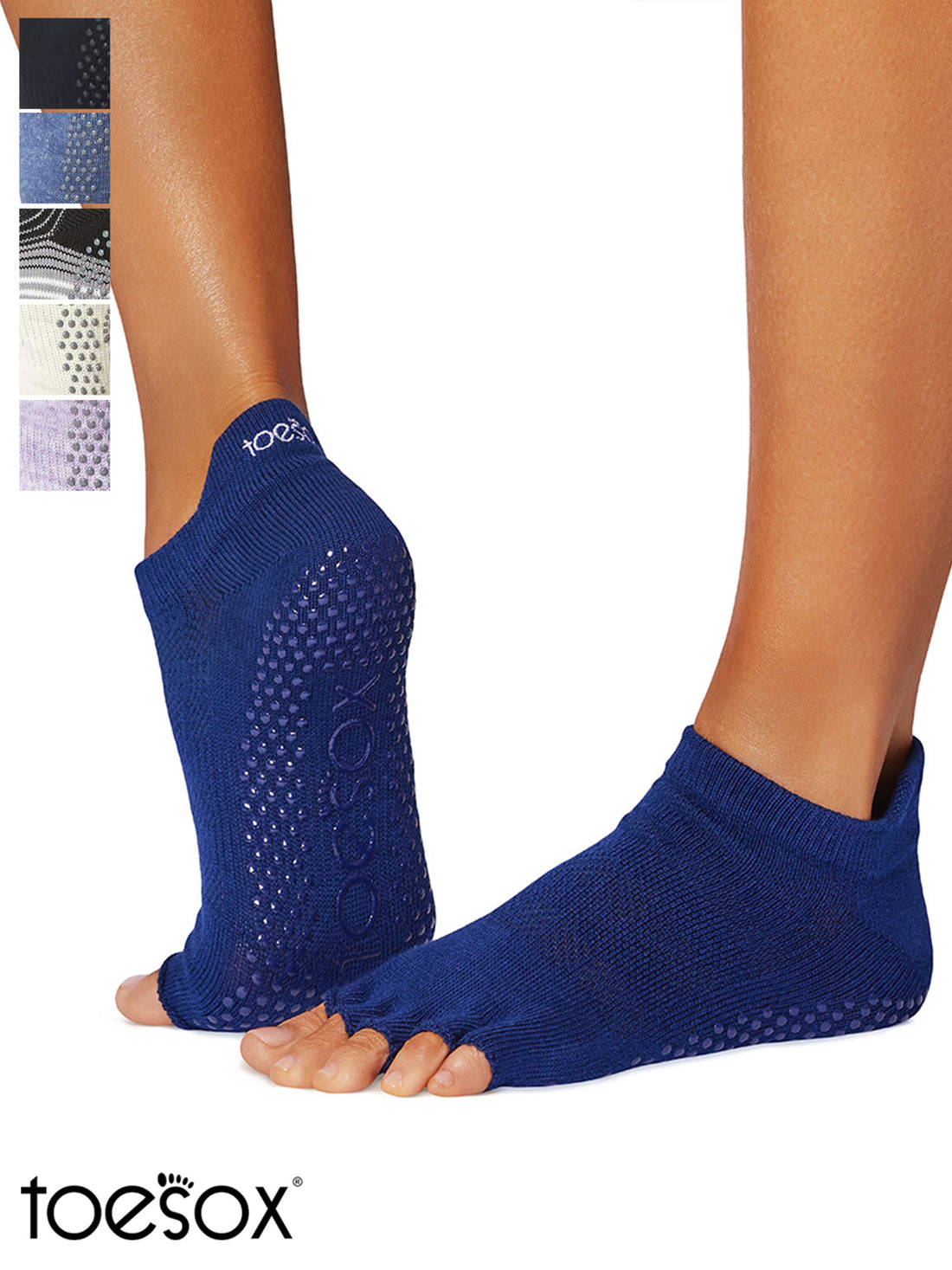 [ToeSox] Low Rise (Half-Toe) Grip Socks / Yoga Pilates Anti-Slip Socks 24FW_D3