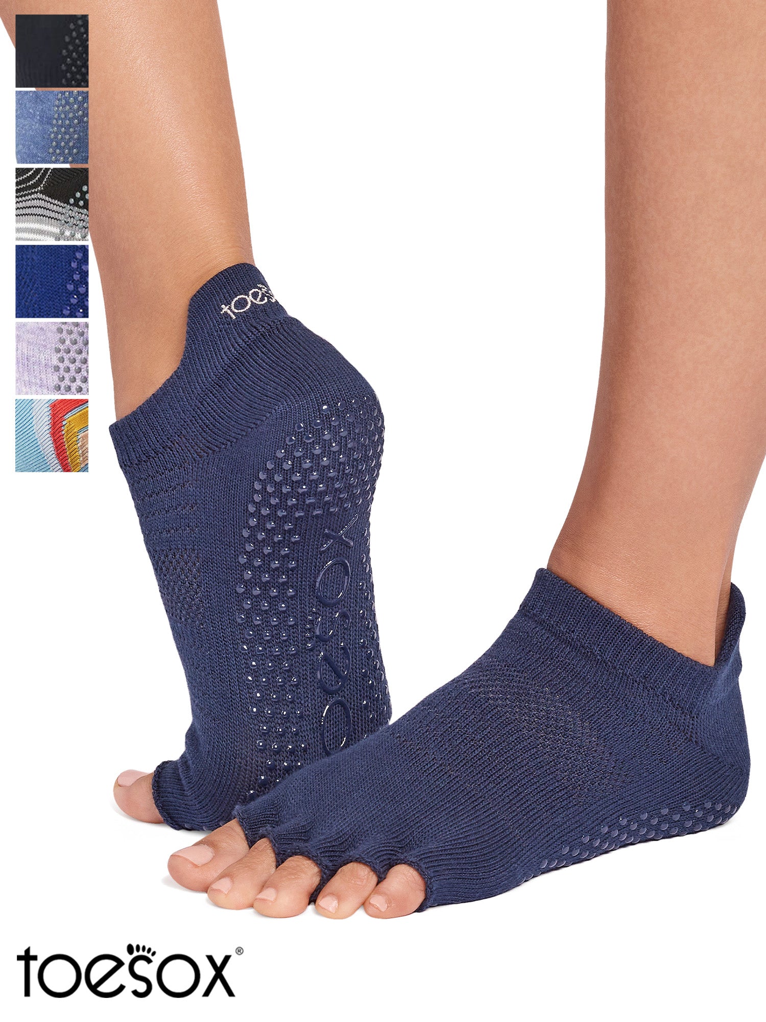 [ToeSox] Low Rise (Half-Toe) Grip Socks / Yoga Pilates Anti-Slip Socks 24FW_D3
