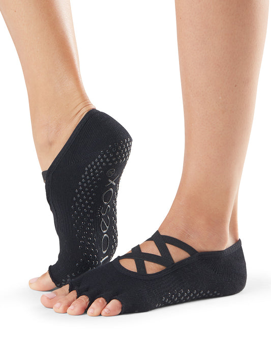 [限定SALE][ToeSox] Elle エル（Half-Toe／つま先なし）グリップ ソックス ／ ヨガ ピラティス 滑り止め付 靴下 26SS_D3 [GWS]