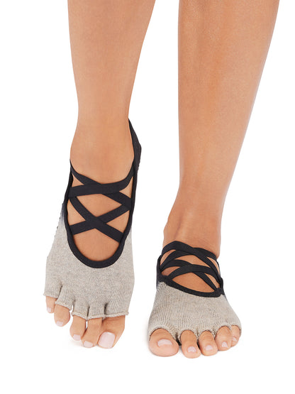 [ToeSox] Elle エル（Half-Toe／つま先なし）グリップ ソックス ／ ヨガ ピラティス 滑り止め付 靴下 25FW_D1