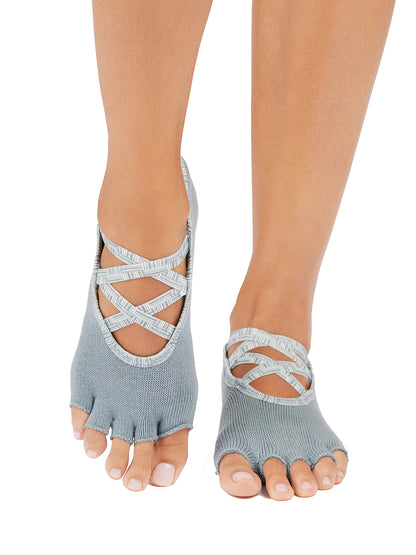 [ToeSox] Elle エル（Half-Toe／つま先なし）グリップ ソックス ／ ヨガ ピラティス 滑り止め付 靴下 25FW_D1
