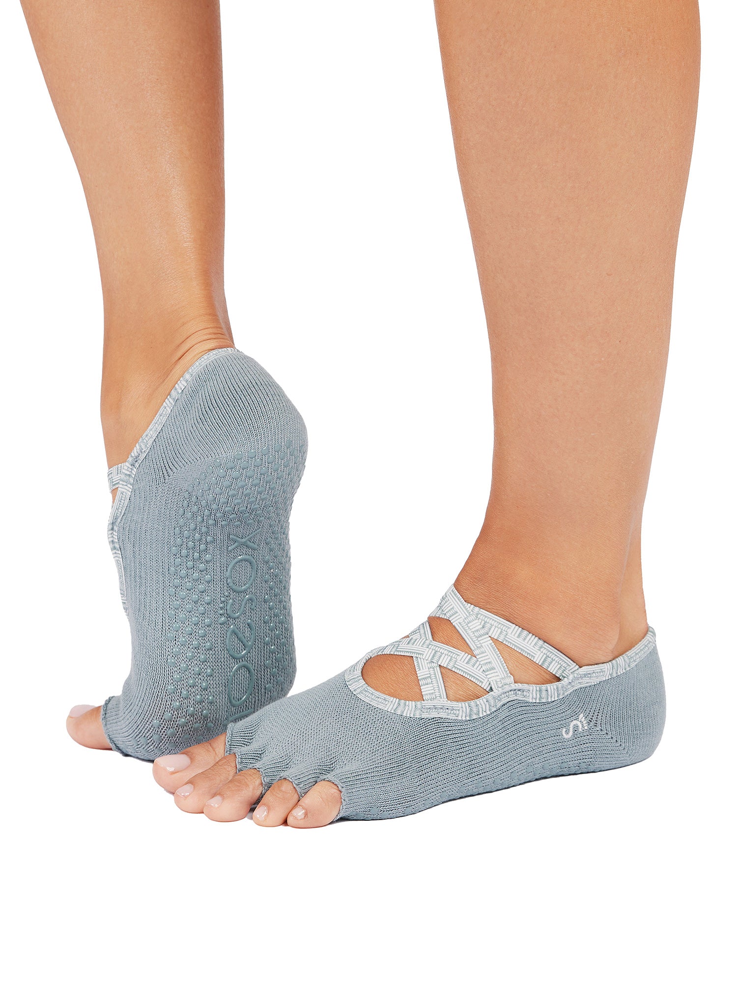 [ToeSox] Elle エル（Half-Toe／つま先なし）グリップ ソックス ／ ヨガ ピラティス 滑り止め付 靴下 25FW_D1