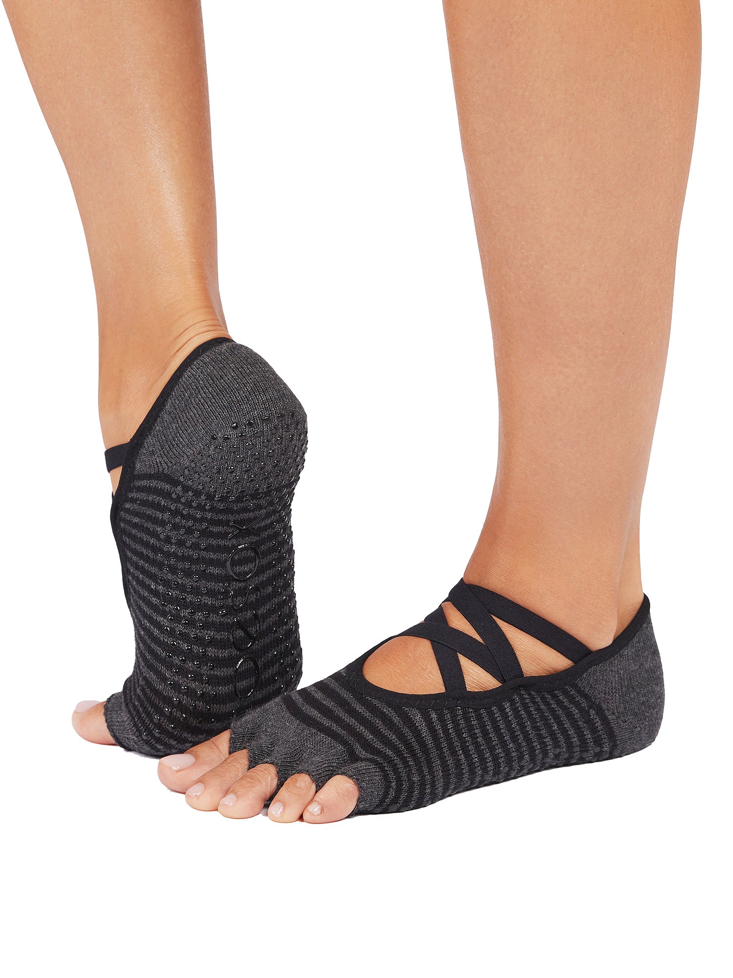 【上質をプラス♪】 HERMES グラフィカル ソックス TOESOX] ベラリナ（Half-Toe) グリップ ソックス / ヨガ 滑り