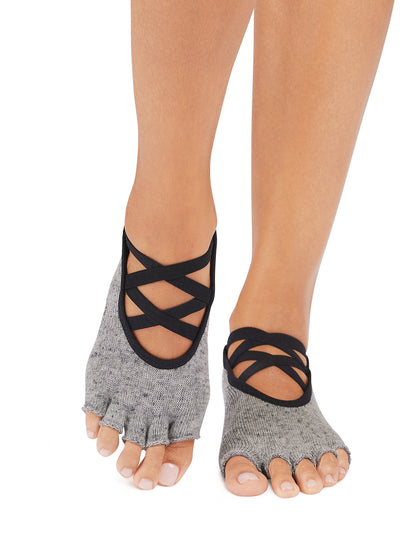 [SALE][ToeSox] Elle エル（Half-Toe／つま先なし）グリップ ソックス ／ ヨガ ピラティス 滑り止め付 靴下  [EX]