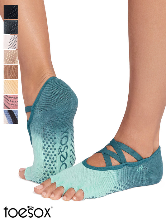 [限定SALE][ToeSox] Elle エル（Half-Toe／つま先なし）グリップ ソックス ／ ヨガ ピラティス 滑り止め付 靴下 26SS_D3 [GWS]