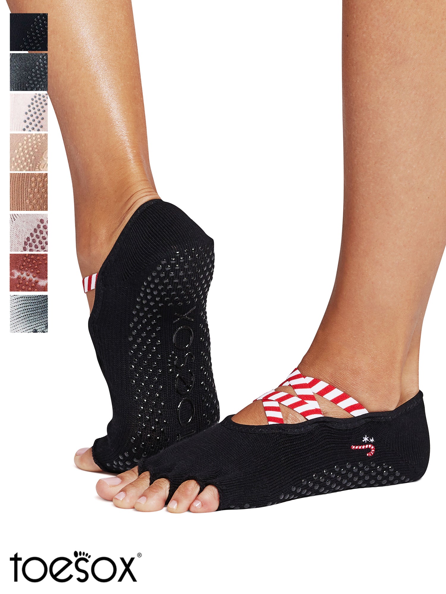 [ToeSox] Elle (Half-Toe) Grip Socks / Yoga Pilates Anti-Slip Socks 24FW