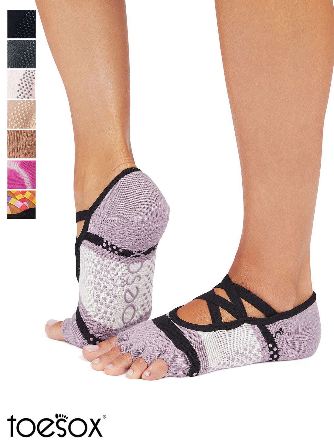 [ToeSox] Elle (Half-Toe) Grip Socks / Yoga Pilates Anti-Slip Socks 24FW_D3