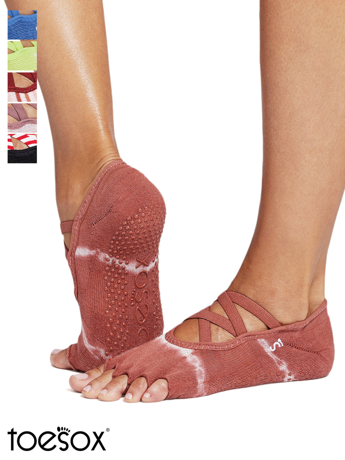 [ToeSox] Elle (Half-Toe) Grip Socks / Yoga Pilates Anti-Slip Socks 24FW_D3