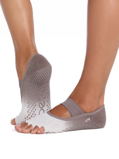 [ToeSox] Mia ミア（Half-Toe／つま先なし） グリップ ソックス ／ ヨガ ピラティス 滑り止め付 靴下 26FW_D1