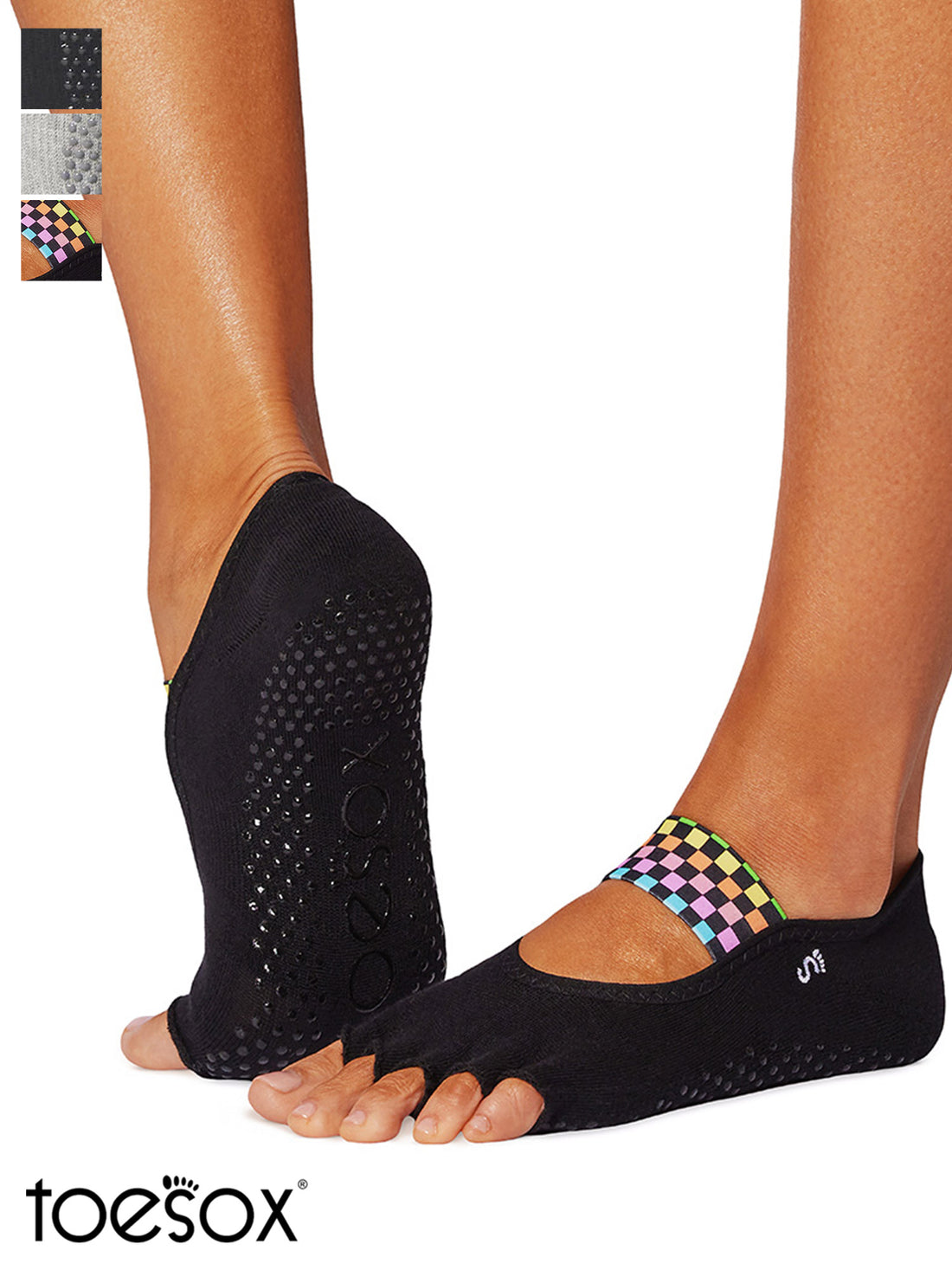 [ToeSox] Mia (Half-Toe) Grip Socks / Yoga Pilates Anti-Slip Socks 24FW