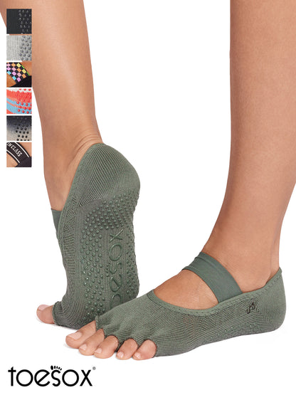 [ToeSox] Mia ミア（Half-Toe／つま先なし） グリップ ソックス ／ ヨガ ピラティス 滑り止め付 靴下 26SS_D1