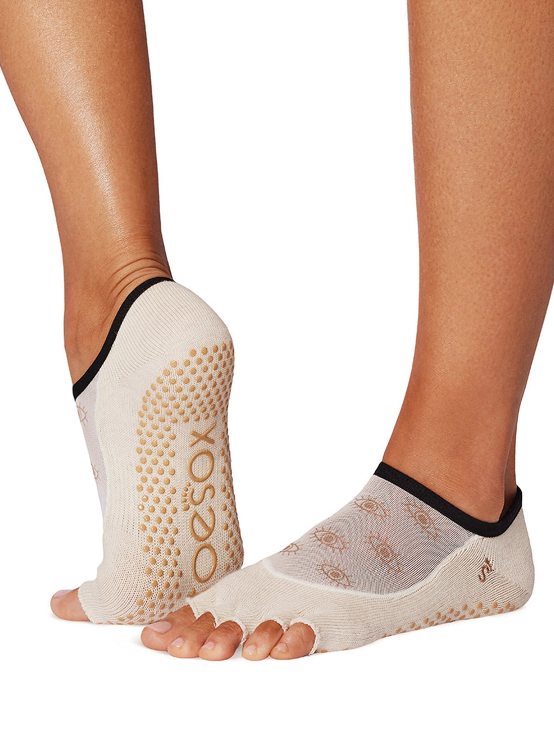 [SALE][ToeSox] Luna ルナ（Half-Toe／つま先なし） グリップ ソックス ／ ヨガ ピラティス 滑り止め付 靴下 [EX]