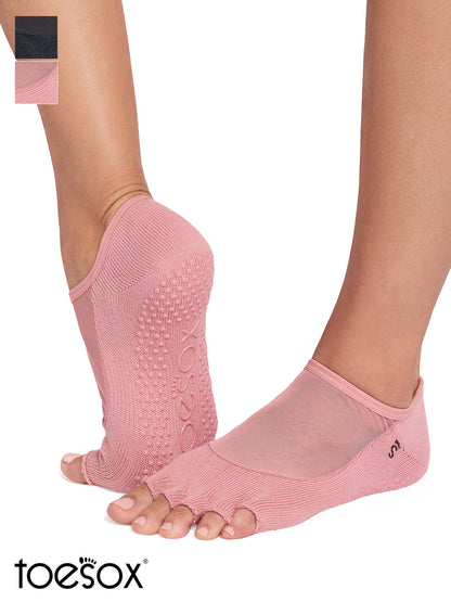 [ToeSox] Luna ルナ（Half-Toe／つま先なし） グリップ ソックス ／ ヨガ ピラティス 滑り止め付 靴下 26SS_D2