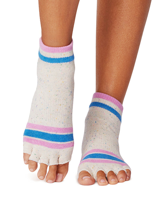 [SALE][ToeSox] Ankle アンクル（Half-Toe／つま先なし） グリップ ソックス ／ ヨガ ピラティス 滑り止め付 靴下 [GWS]