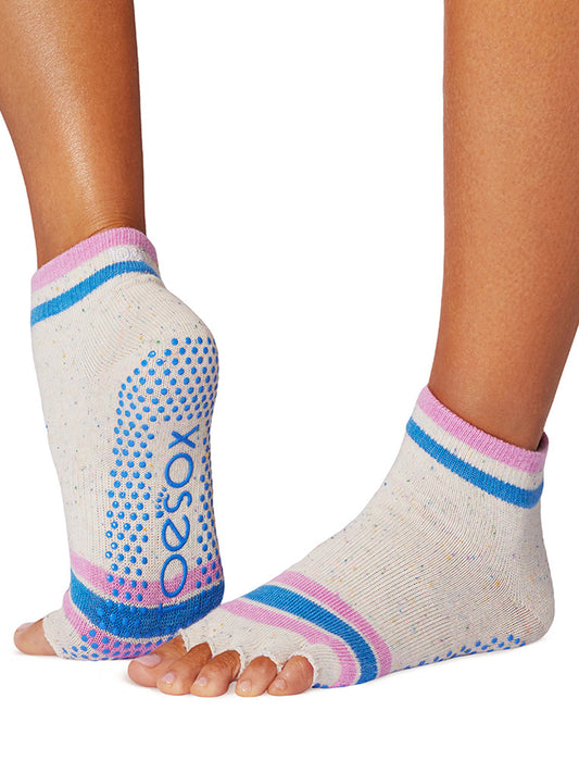 [SALE][ToeSox] Ankle アンクル（Half-Toe／つま先なし） グリップ ソックス ／ ヨガ ピラティス 滑り止め付 靴下 [GWS]