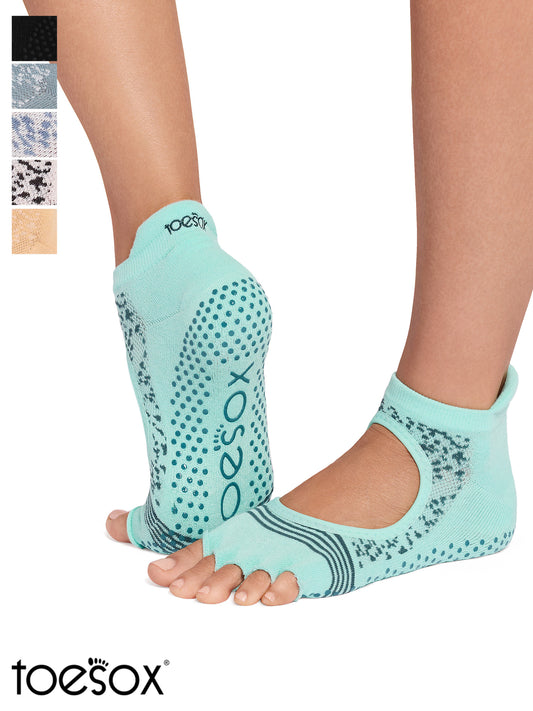 [ToeSox] Bellarina Tec ベラリナ テック（Half Toe／つま先なし） テック グリップ ソックス／ ヨガ ピラティス 滑り止め付 靴下 