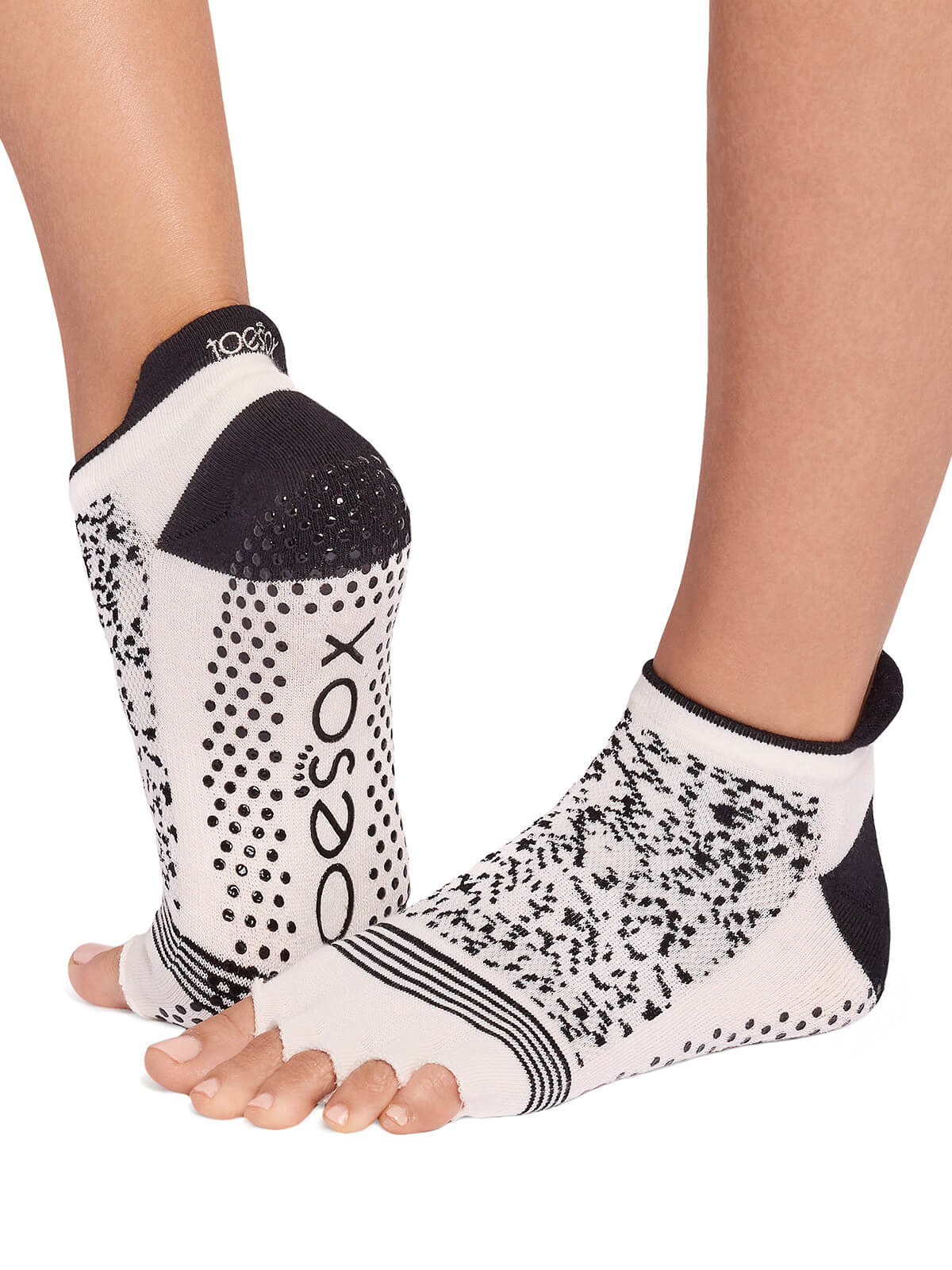ToeSox] グリップ ソックス 5本指 ローライズ テック（Half-Toe
