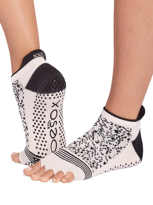 [限定SALE][ToeSox] Low Rise Tec ローライズ テック（Half-Toe／つま先なし） グリップ ソックス ／ ヨガ ピラティス 滑り止め付 靴下[EX]