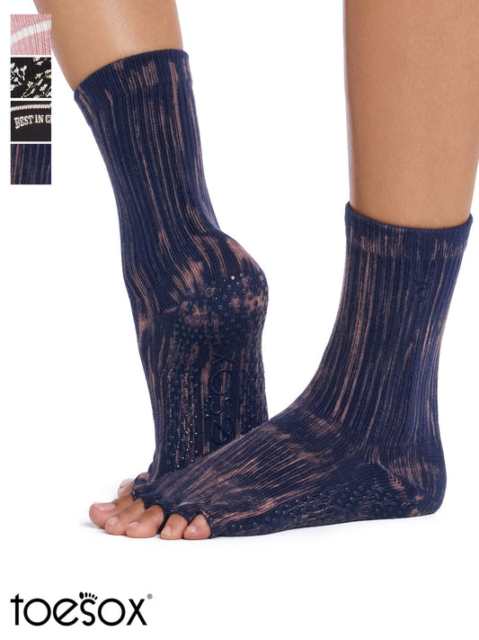 [ToeSox] Crew Crew（半趾/無趾）抓地襪/瑜珈普拉提防滑襪 圓領 24FW