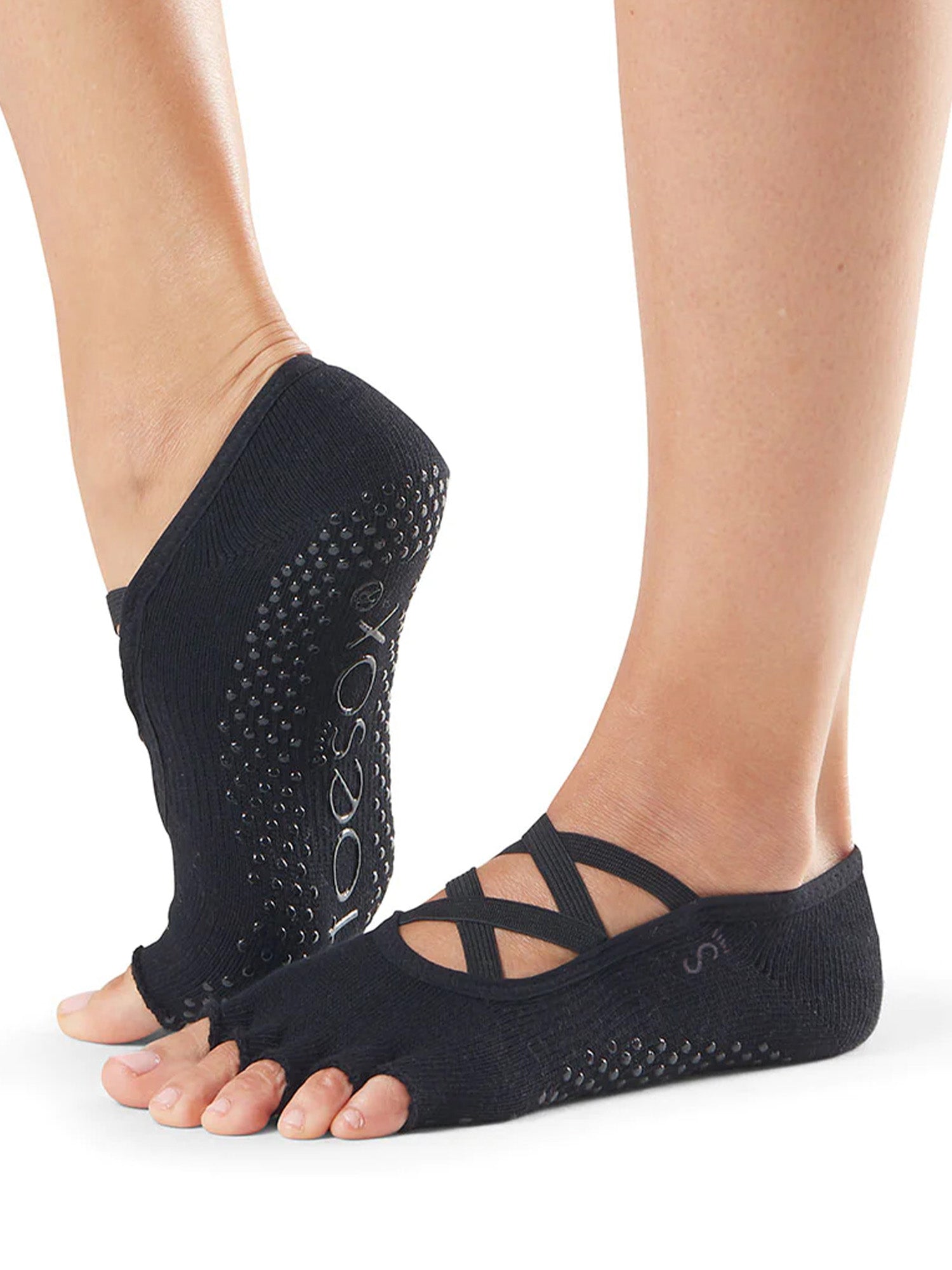 ToeSox] グリップ ソックス 5本指 エル テック（Half-Toe／つま先なし