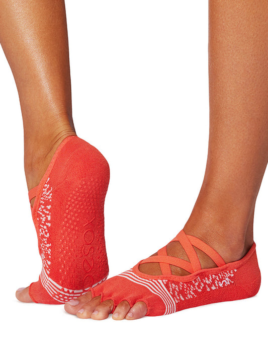 [SALE][ToeSox] Elle Tec エル テック（Half-Toe／つま先なし） テック グリップ ソックス／ ヨガ ピラティス 滑り止め付 靴下 [EX]