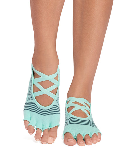 [ToeSox] Elle Tec エル テック（Half-Toe／つま先なし） テック グリップ ソックス／ ヨガ ピラティス 滑り止め付 靴下 26SS_D3