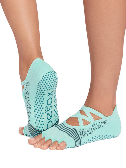 [ToeSox] Elle Tec エル テック（Half-Toe／つま先なし） テック グリップ ソックス／ ヨガ ピラティス 滑り止め付 靴下 26SS_D3