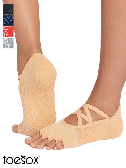 [ToeSox] Elle Tec (Half-Toe) Tech Grip Socks / Yoga Pilates Anti-Slip Socks 24FW