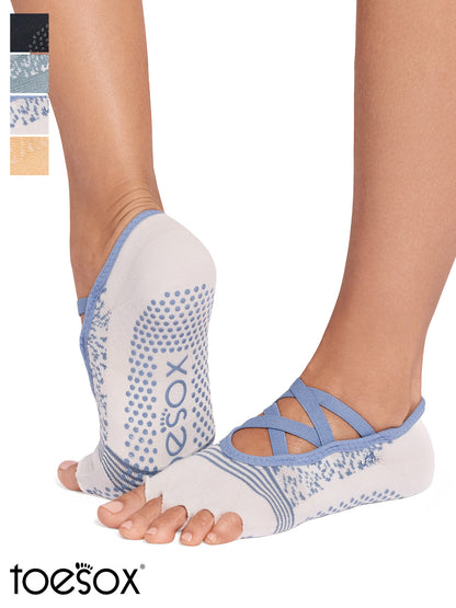 [ToeSox] Elle Tec エル テック（Half-Toe／つま先なし） テック グリップ ソックス／ ヨガ ピラティス 滑り止め付 靴下 26SS_D2
