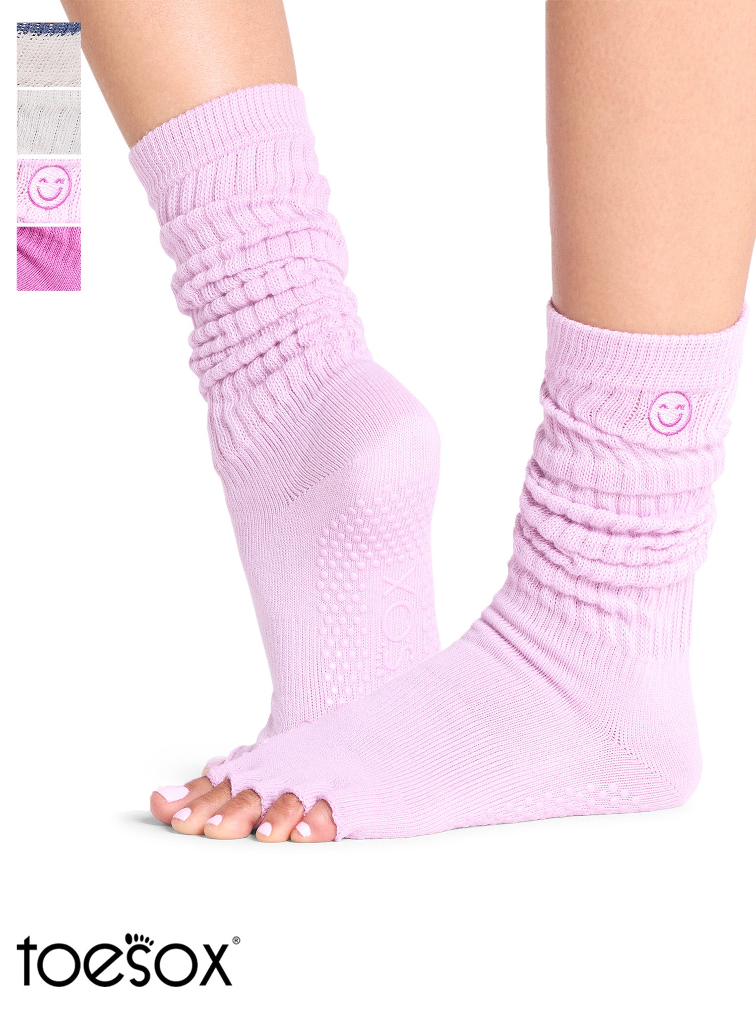 [ToeSox] Slouch Slouch（半趾/無趾）抓地襪/瑜珈普拉提防滑襪圓領 24FW