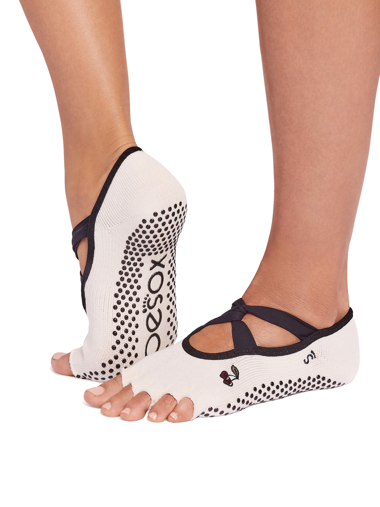 ToeSox] グリップ ソックス 5本指 アイビー（Half-Toe／つま先なし