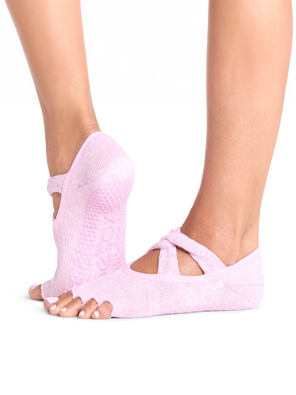 [ToeSox] Ivy アイビー（Half-Toe／つま先なし）グリップ ソックス ／ ヨガ ピラティス 滑り止め付 靴下 26FW_D1