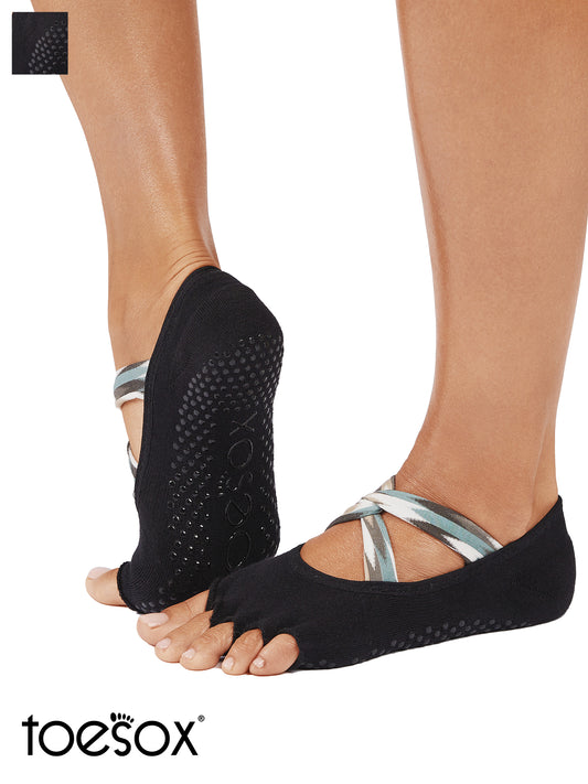 [限定SALE][ToeSox] Ivy Ultra Fine Knit アイビー ウルトラファインニット（Half-Toe／つま先なし） グリップ ソックス ／ ヨガ ピラティス 滑り止め付 靴下 [EX]