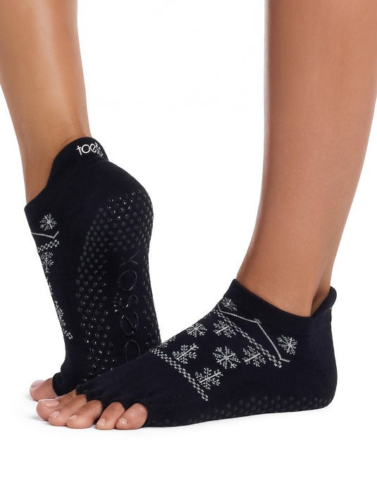 [ToeSox] Low Rise Ultra Fine Knit (Half-Toe) Grip Socks / Yoga Pilates Non-Slip Socks 25FW_D1