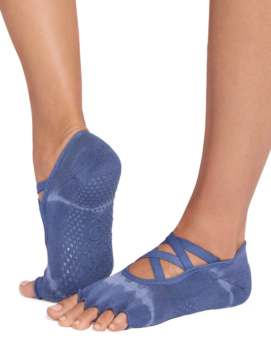 [限定SALE][ToeSox] Elle Ultra Fine Knit エル ウルトラファインニット（Half-Toe／つま先なし） グリップ ソックス／ ヨガ ピラティス 滑り止め付 靴下 くるぶし丈 26SS_D2