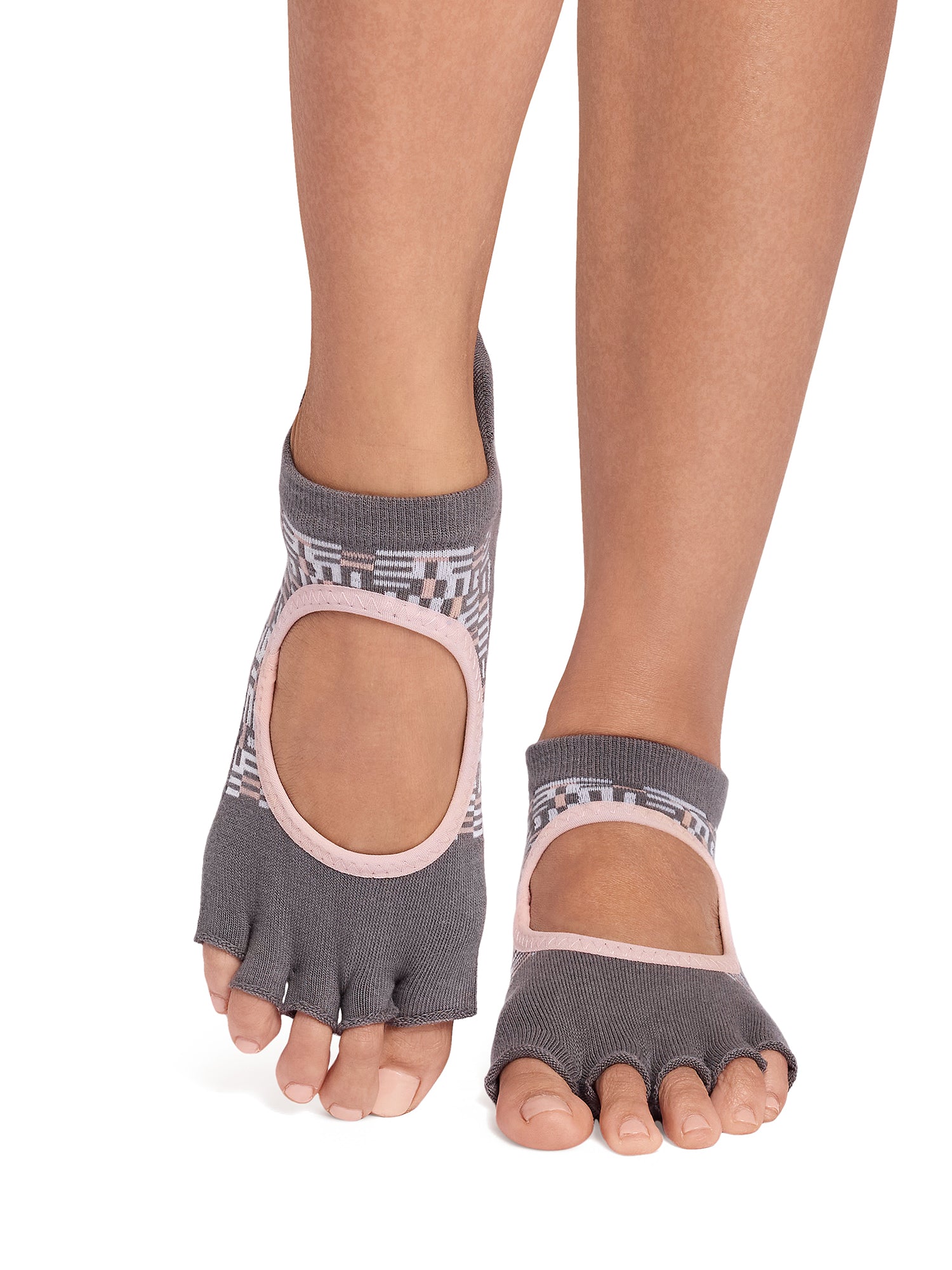 [ToeSox] Bellarina Ultra Fine Knit ベラリナ ウルトラファインニット（Half-Toe／つま先なし） グリップ ソックス ／ ヨガ ピラティス 滑り止め付 靴下 26SS_D2